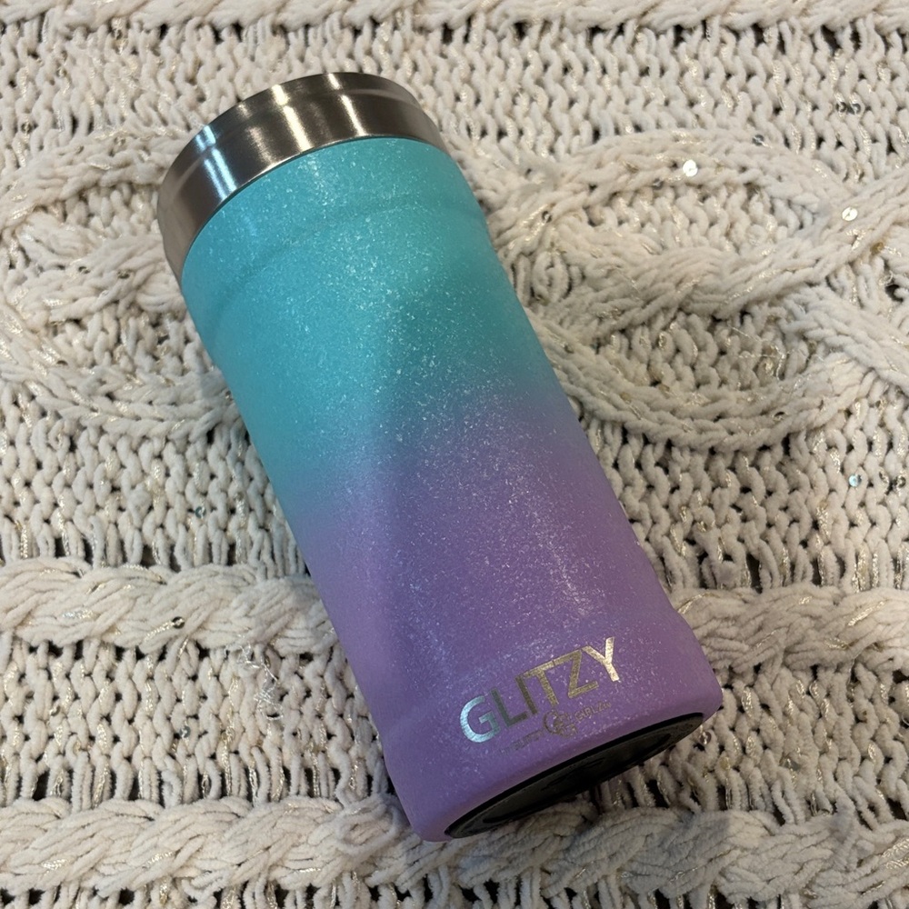 Glitzy Blue and Purple Tumbler